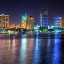 St Pete Water at Night