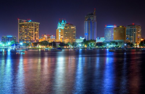 St. Pete Water at Night